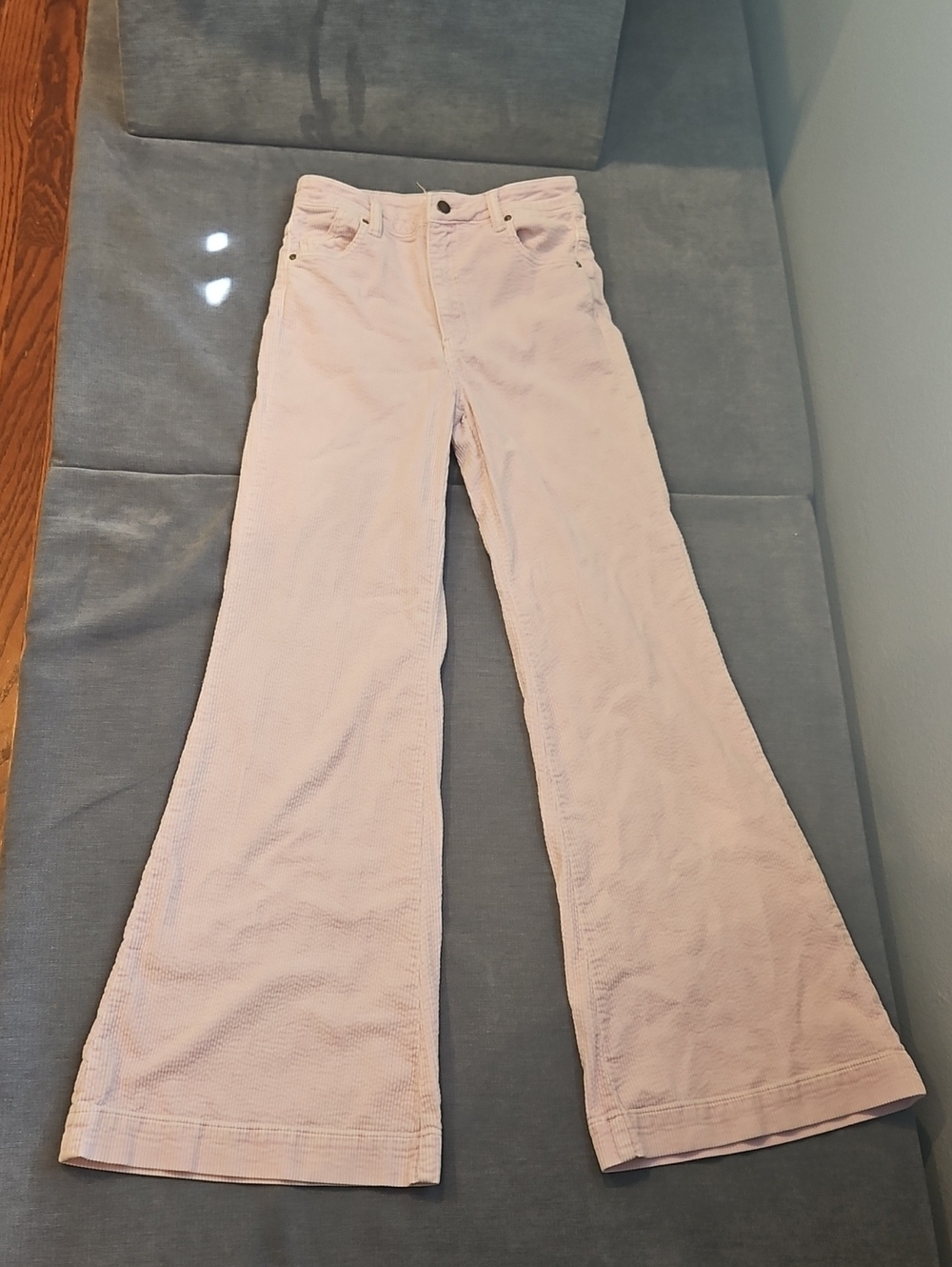 ROLLA'S Pale Pink Flare Jeans